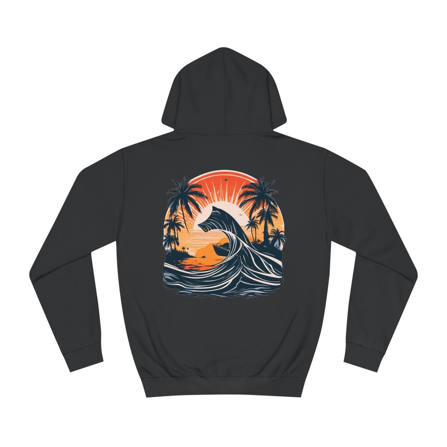 Sunset Beach and Wave Hoodie - Unisex