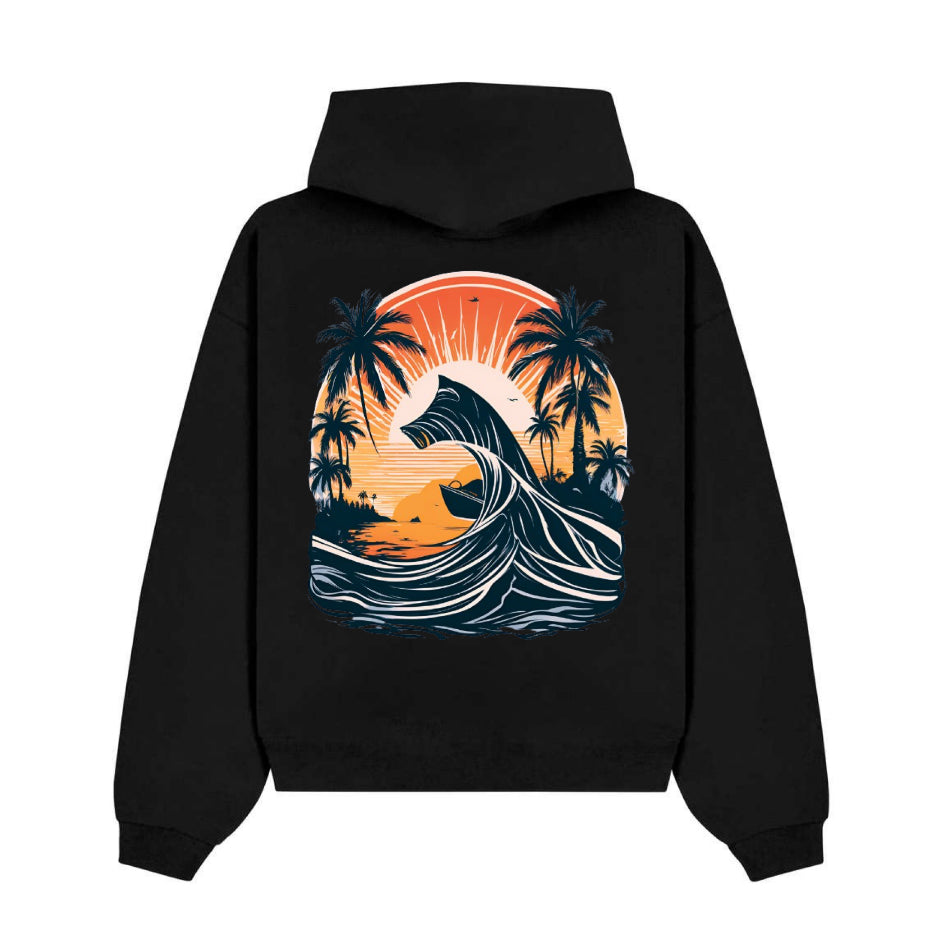 Premium Beach Sunset Hoodie